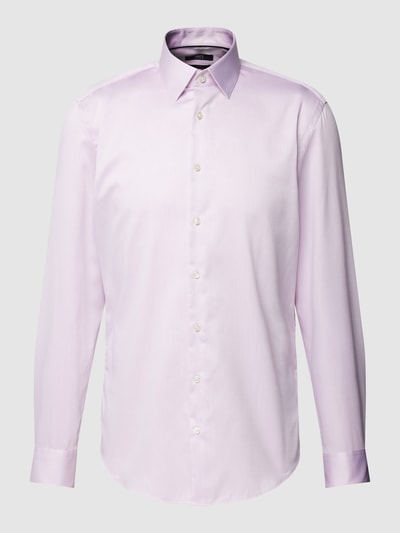 Jake*s Slim Fit Business-Hemd mit Knopfleiste Lavender 2