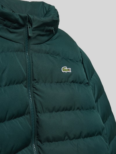 Lacoste Regular Fit Steppjacke mit Stehkragen und versteckter Kapuze Dunkelgruen 2