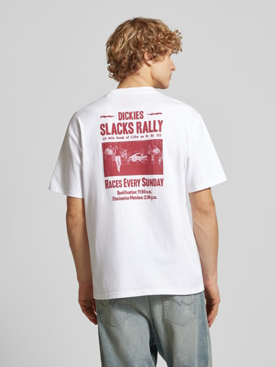 Dickies T-Shirt mit Label-Print Modell 'SLACKS RALLY' Weiss 5