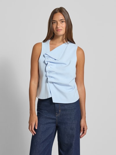 My Essential Wardrobe Top in asymmetrischem Look Hellblau 4