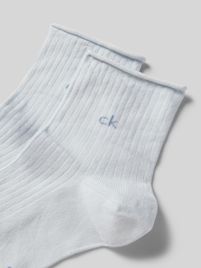 CK Calvin Klein Skarpety z detalem z logo w zestawie 2 szt. Jasnoniebieski 2