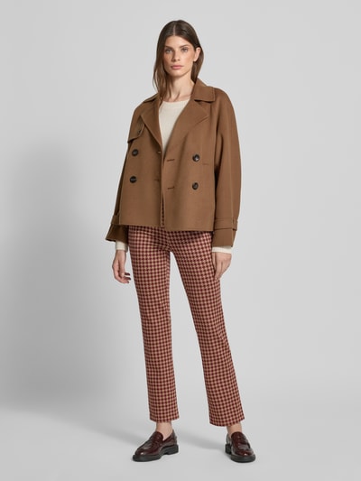 SEDUCTIVE Stoffhose mit Gesäßtaschen Modell 'CINDESSA' Bordeaux 1