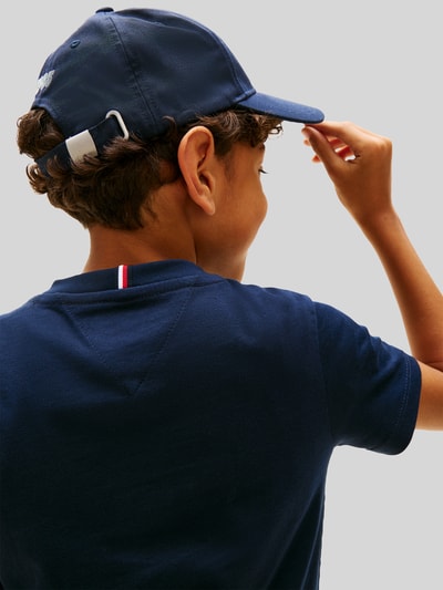 Tommy Hilfiger Kids męski t-shirt o kroju regular fit z czystej bawełny Granatowy 3