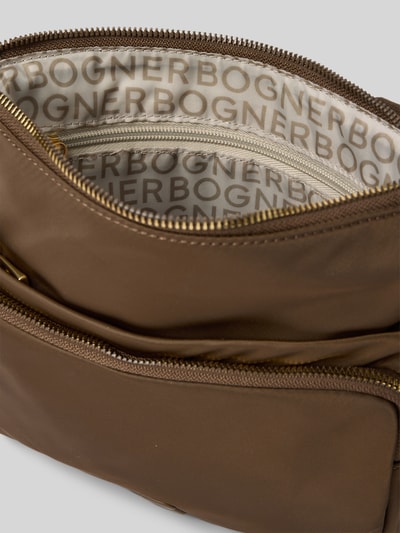 BOGNER Schoudertas met logo-applicatie, model 'Serena' Donkerbruin - 5