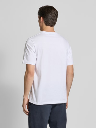 Wood Wood T-Shirt mit Motiv- und Label-Print Modell 'Bobby' Weiss 5