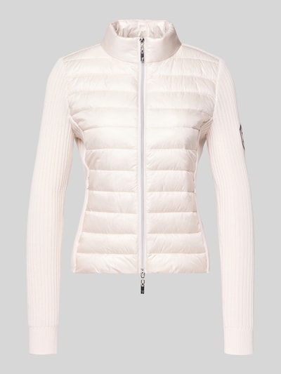 monari Slim fit gewatteerd jack met gevoerde opstaande kraag Ecru - 2