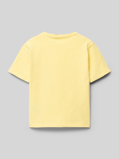 Name It Regular Fit T-Shirt mit Stitching Modell 'HELMUT' Hellgelb 3