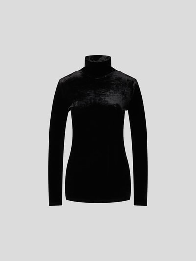 Rabanne Longsleeve mit Stehkragen Black 2