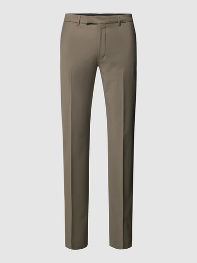 Drykorn Pantalon met persplooien, model 'PIET' Olijfgroen - 2