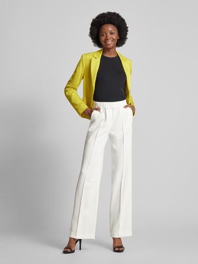 Marc Cain Stoffen broek met elastische band Offwhite - 1