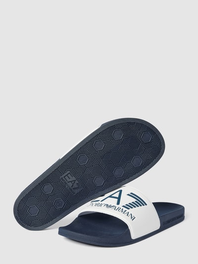 EA7 Emporio Armani Slides mit Label-Print Weiss 5