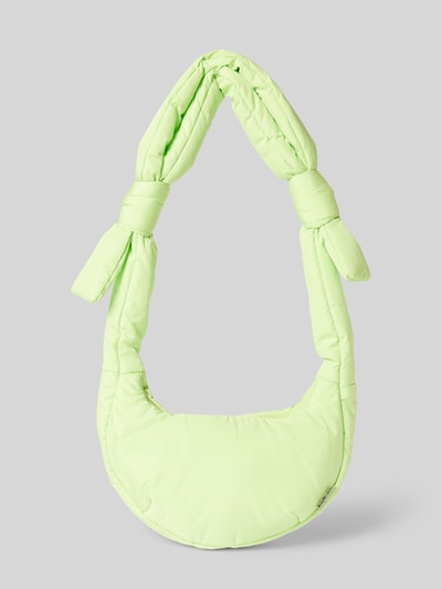 LEFRIK Handtasche mit Knotendetails Modell 'BIWA' Neon Gruen 2