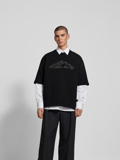 Dsquared2 Oversized T-Shirt mit Label-Detail Black 4