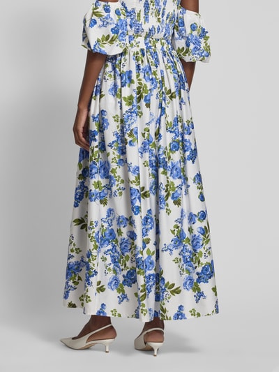 YAS Maxirock mit elastischem Bund Modell 'SIENNA' Hellblau 5