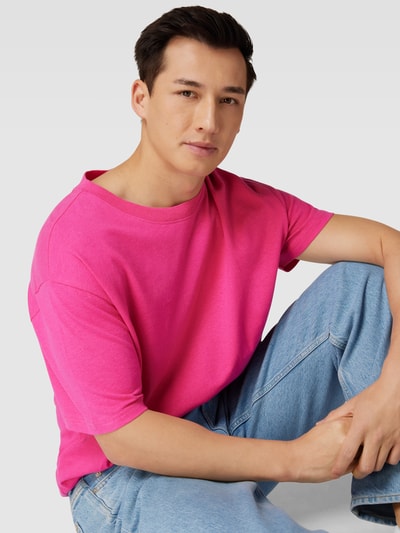 JAKE*S STUDIO MEN T-Shirt mit Rundhalsausschnitt Pink 3