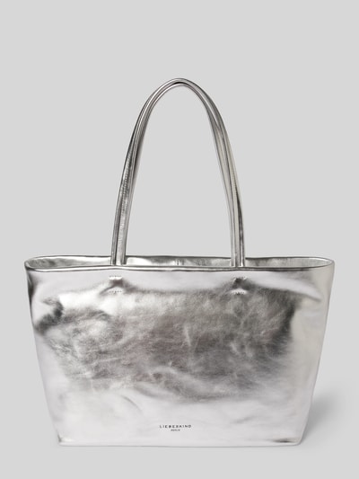 LIEBESKIND BERLIN Shopper mit Label-Print Modell 'HERA' Silber 2