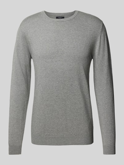 Matinique Longsleeve mit Label-Detail Modell 'Jones' Hellgrau Melange 2