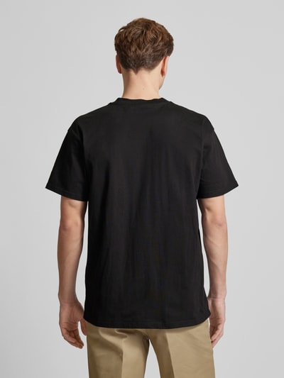 Carhartt Work In Progress T-Shirt mit Label-Stitching Modell 'American Script' Black 5