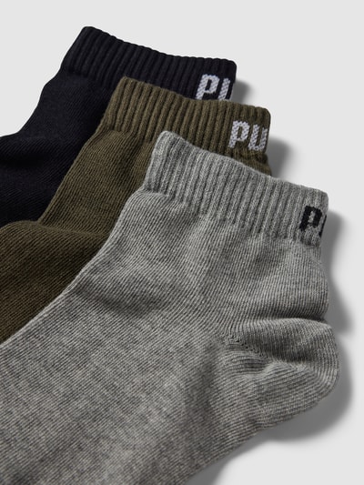 Puma Socken mit Label-Details im 3er-Pack Oliv 2