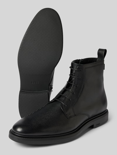 BOSS Schnürboots aus echtem Leder Modell 'Larry' Black 4