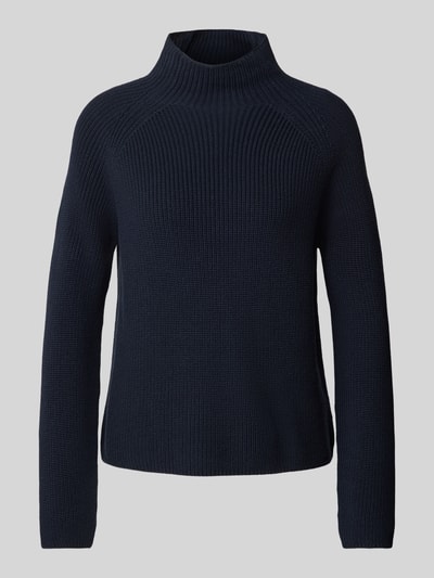 Marc O'Polo Pullover met lange mouwen en opstaande kraag Marineblauw - 2