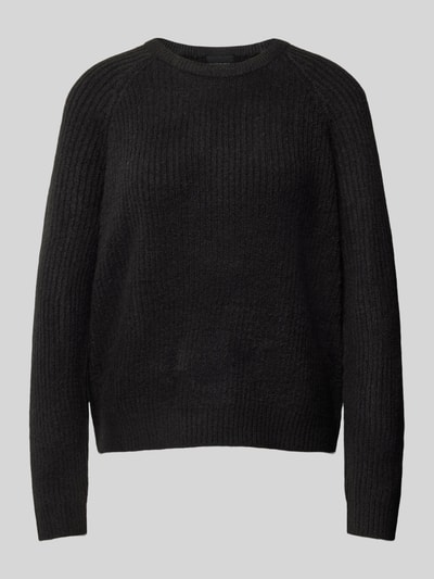 Pieces Sweter o kroju relaxed fit z okrągłym dekoltem model ‘OLLA’ Czarny 2