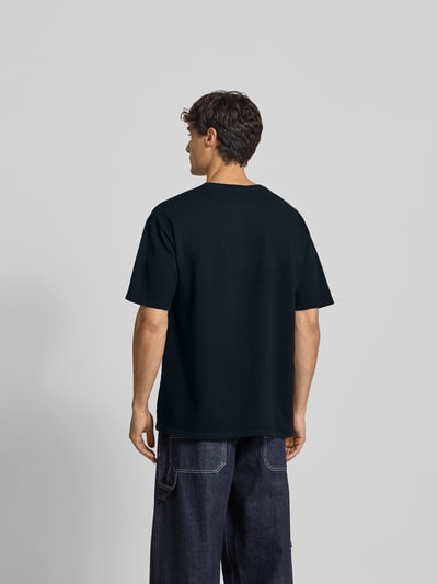 RHUDE T-Shirt mit Label-Print Black 5