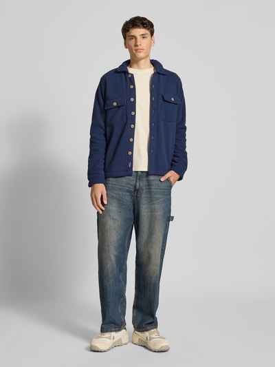 Blend Regular fit vrijetijdsoverhemd met kentkraag, model 'BAKI' Marineblauw - 1