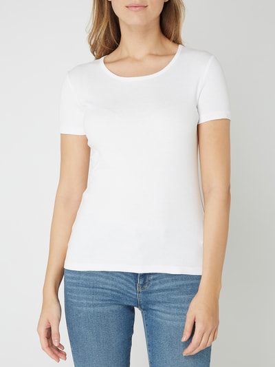 Montego T-shirt z okrągłym dekoltem  Biały 4