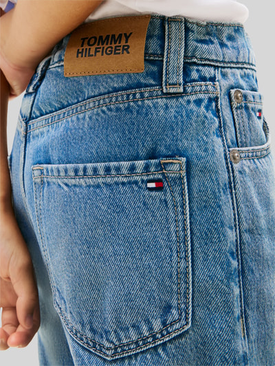 Tommy Hilfiger Kids Jeansy w kroju loose fit z 5 kieszeni Niebieski 3