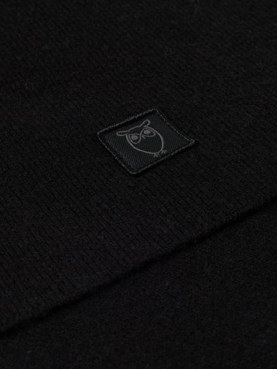 Knowledge Cotton Apparel Szal wełniany z detalem z logo  2