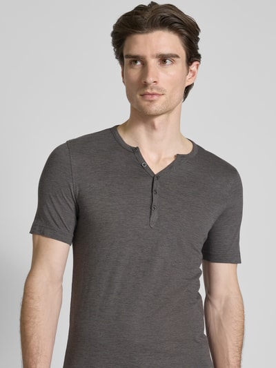 MCNEAL T-Shirt mit kurzer Knopfleiste Dunkelgrau 3