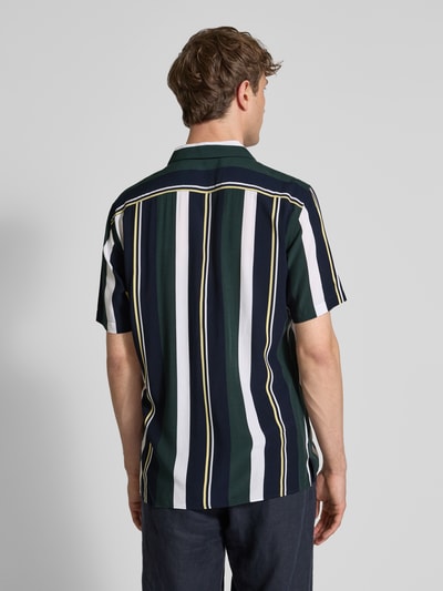 Jake*s Slim Fit Freizeithemd mit Knopfleiste GELB 5