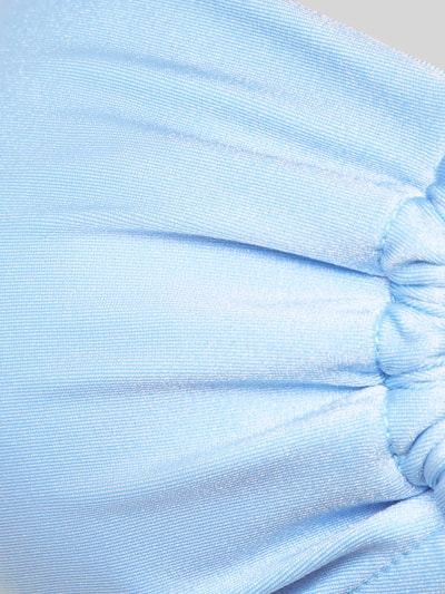 Produktfoto, Bikini-Oberteil mit Perlen Modell 'PALERMO' von Seafolly aus Material-Mix mit Stretch-Anteil in hellblau glänzender Optik