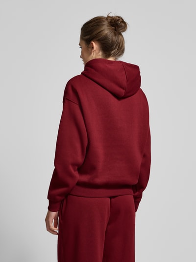 Only Regular fit hoodie met tunnelkoord, model 'BEST' Bordeaux - 5