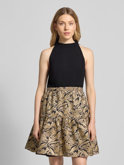 Adrianna Papell Cocktailjurk in 2-in-1-look. Zwart - 4