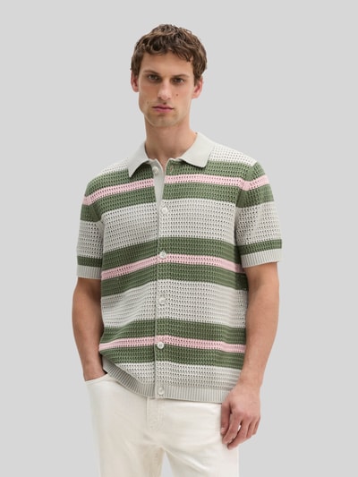 Marc O'Polo Regular Fit Freizeithemd aus Baumwoll-Mix Mittelgrau 4