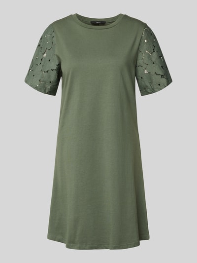 VERO MODA Leicht ausgestelltes Freizeitkleid aus reiner Baumwolle Modell 'VILLA' Schilf 2