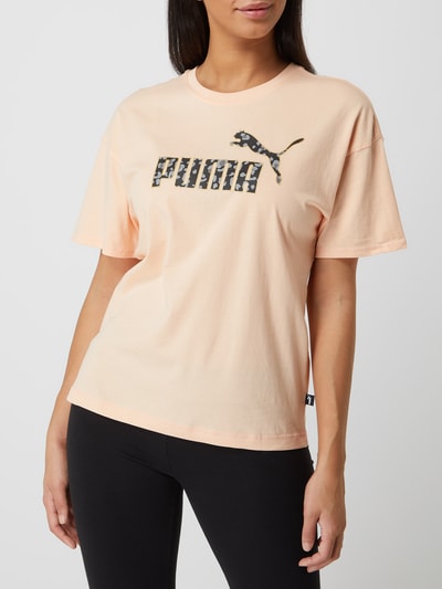 PUMA PERFORMANCE T-shirt o kroju relaxed fit z nadrukiem z logo  Różowawy 4