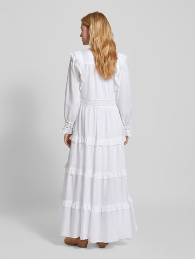 Ivy Oak Maxikleid mit Knopfleiste Modell 'DENISA' Offwhite 4