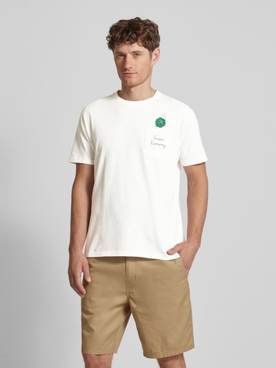 MC2 Saint Barth T-Shirt mit Motiv-Print Modell 'AUSTIN' Weiss 4