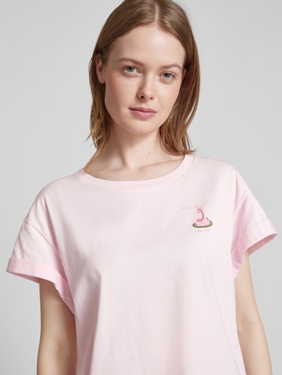 Rich & Royal T-Shirt mit Motiv-Print Rosa 3