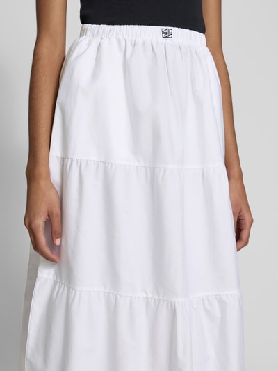 Noisy May Maxirock im Stufen-Look Modell 'FREJA' Weiss 3