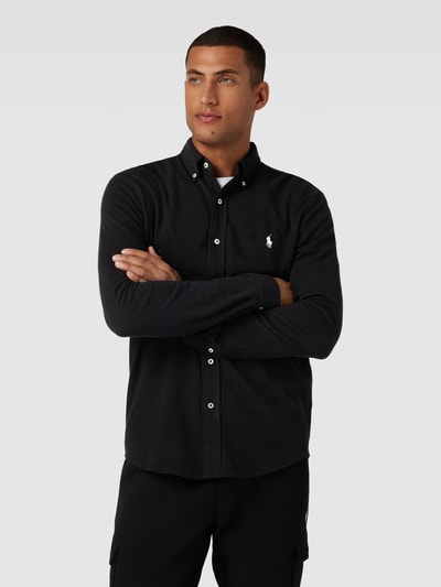 Polo Ralph Lauren Slim fit vrijetijdsoverhemd met button-downkraag Zwart - 4