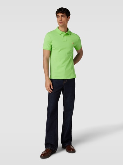 Polo Ralph Lauren Poloshirt met logostitching, model 'BASIC' Lichtgroen - 1