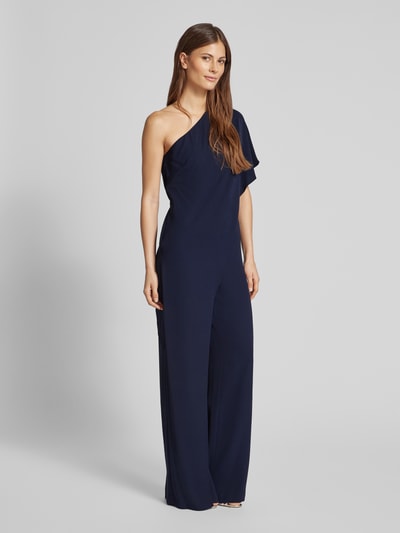 Lauren Ralph Lauren Regular fit jumpsuit met one shoulder-band Marineblauw - 1