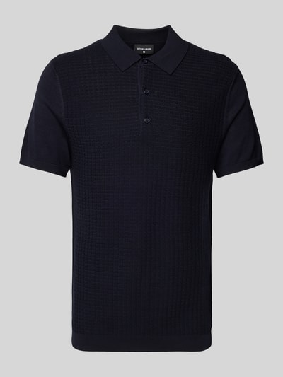 Strellson Poloshirt met korte knoopsluiting, model 'Adrian' Donkerblauw - 2