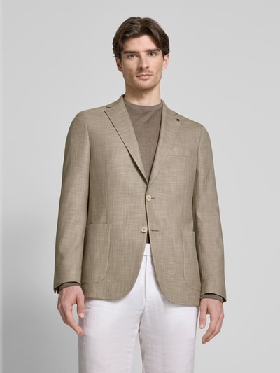 DIGEL Marynarka o kroju modern fit z nakładanymi kieszeniami model ‘Edward’ Beżowy 4