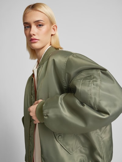 Anine Bing Bomberjacke mit Stehkragen Khaki 3