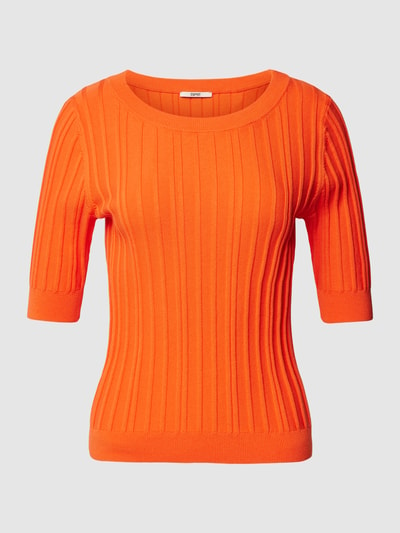 Esprit Strickpullover in Ripp-Optik Orange 2